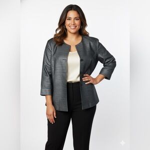 Tamotsu New York Wool Blend Jacket Blazer Plus Size 20W Made USA